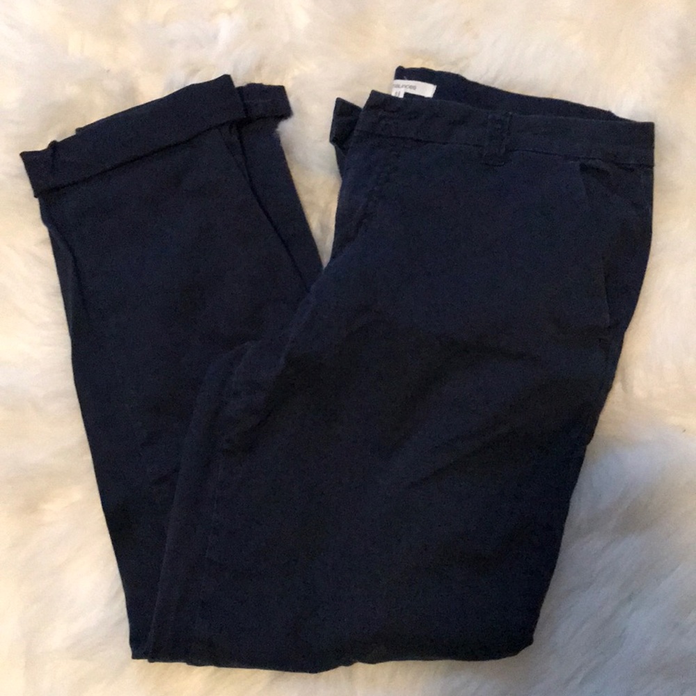Navy crop pants